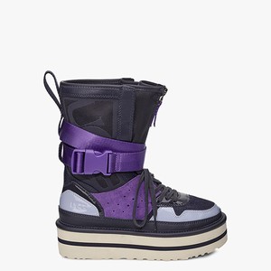 Ugg Pop Punk High-Top Women Sneakers Navy/Purple (6054GZSWL)